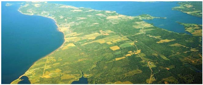 Malagash Peninsula, aerial view